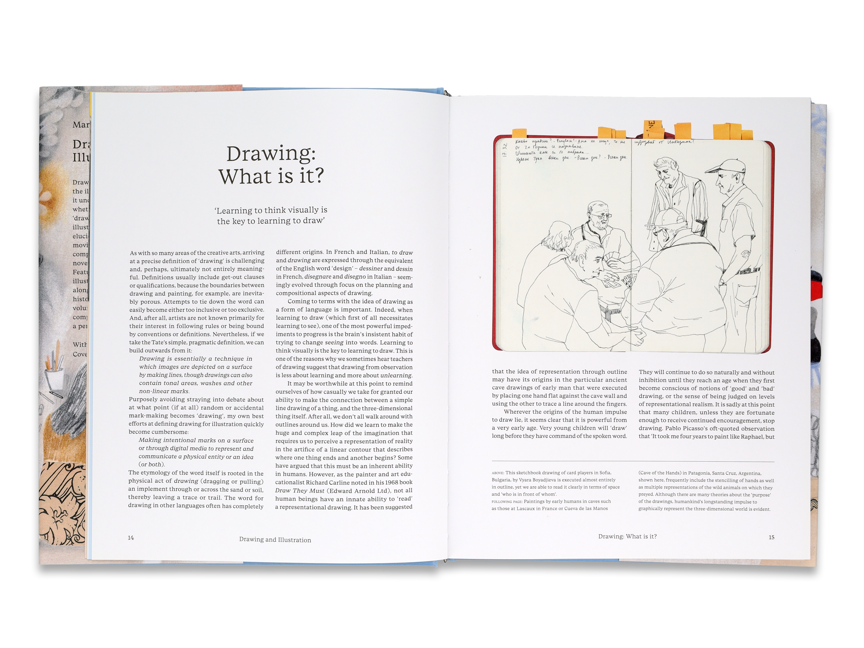 A spread from Drawing for Illustration by Martin Salisbury