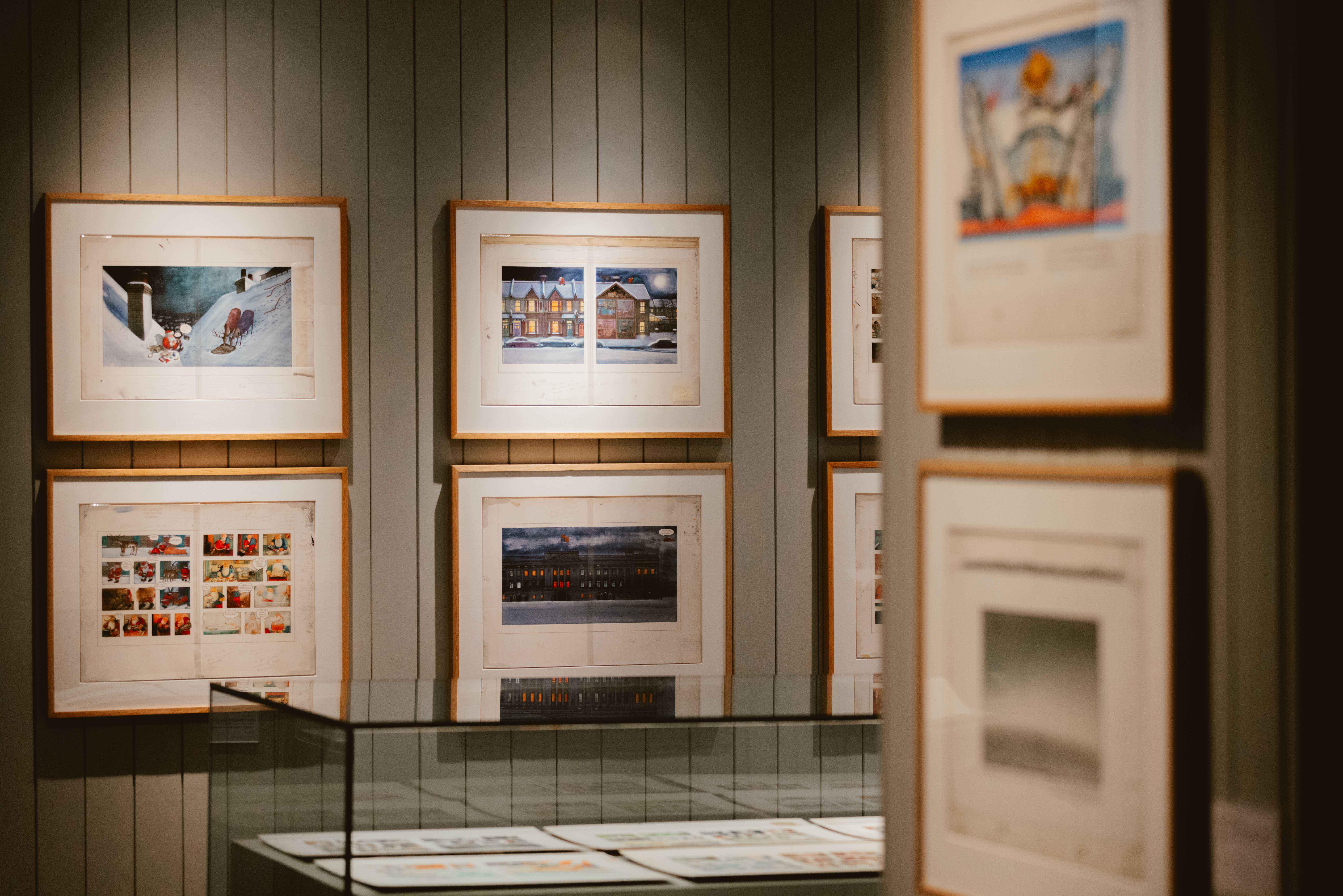 Framed artwork on a wall