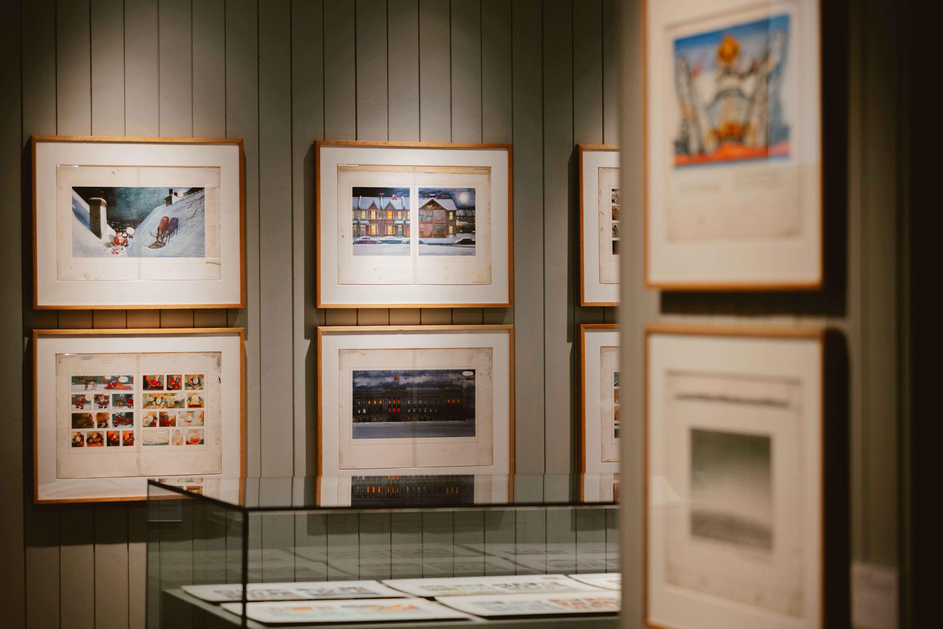 Framed artwork on a wall