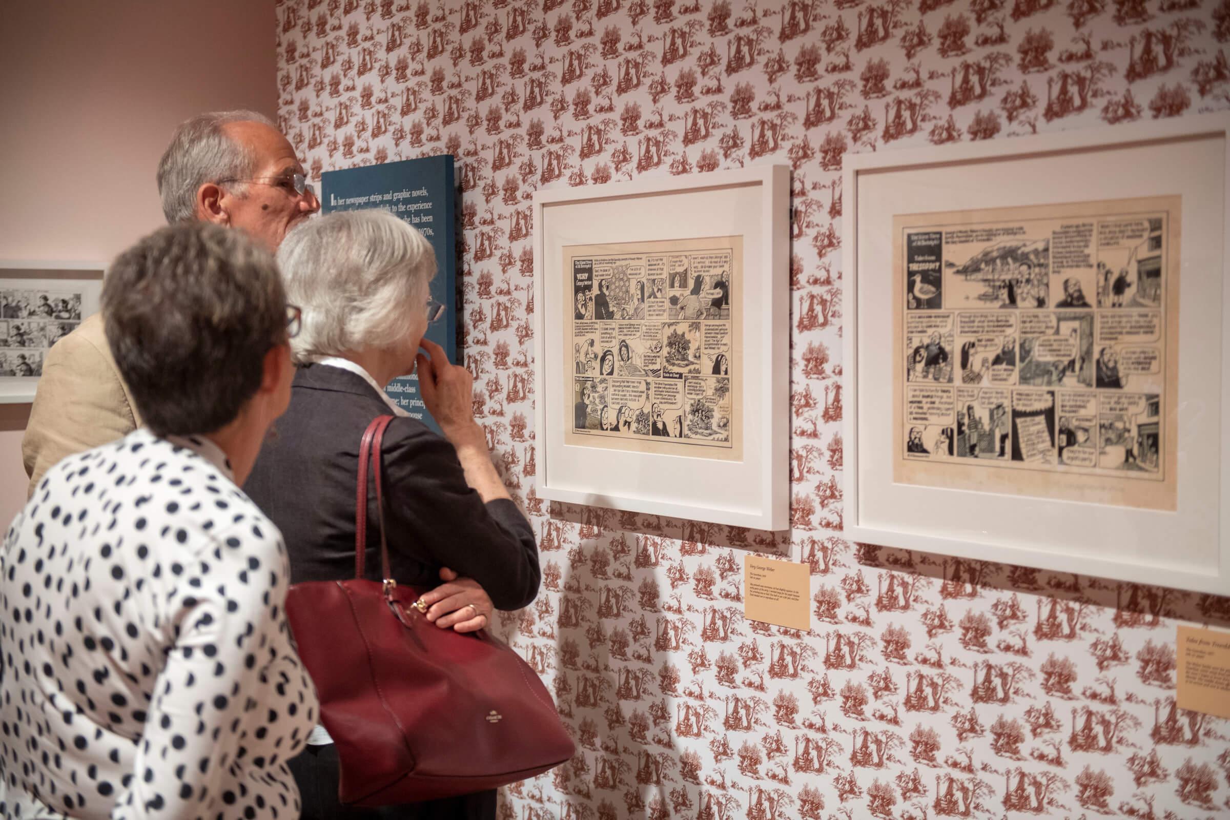 Visitors at the exhibition