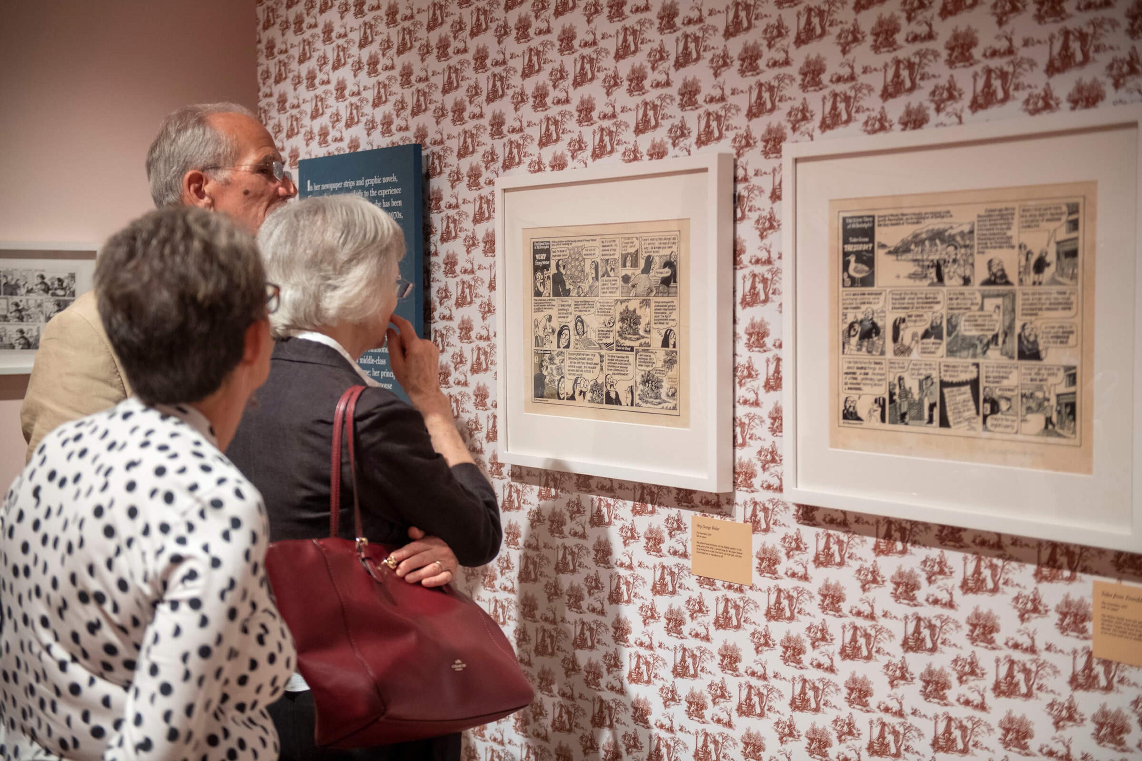 Visitors at the exhibition