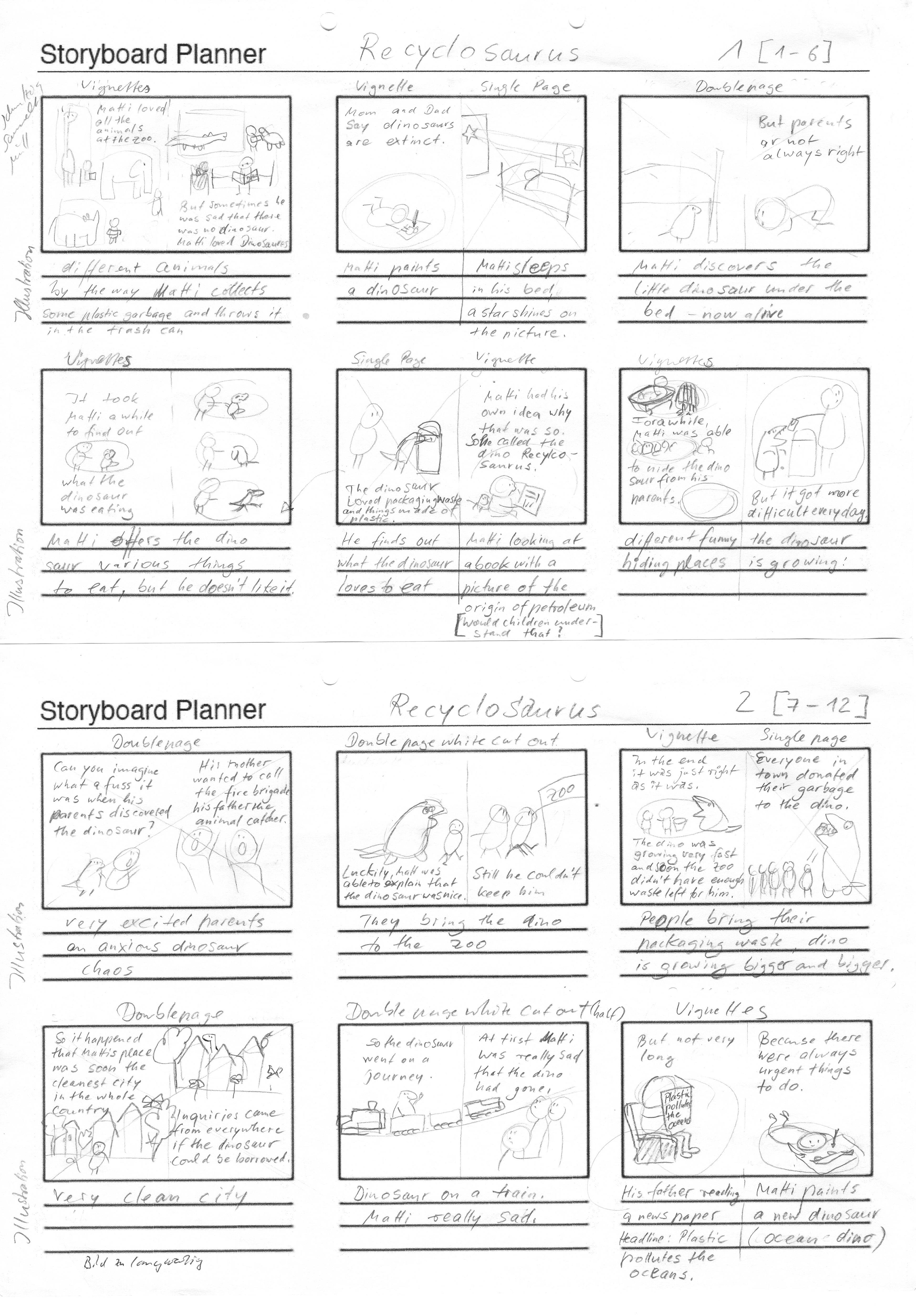 Two storyboards.