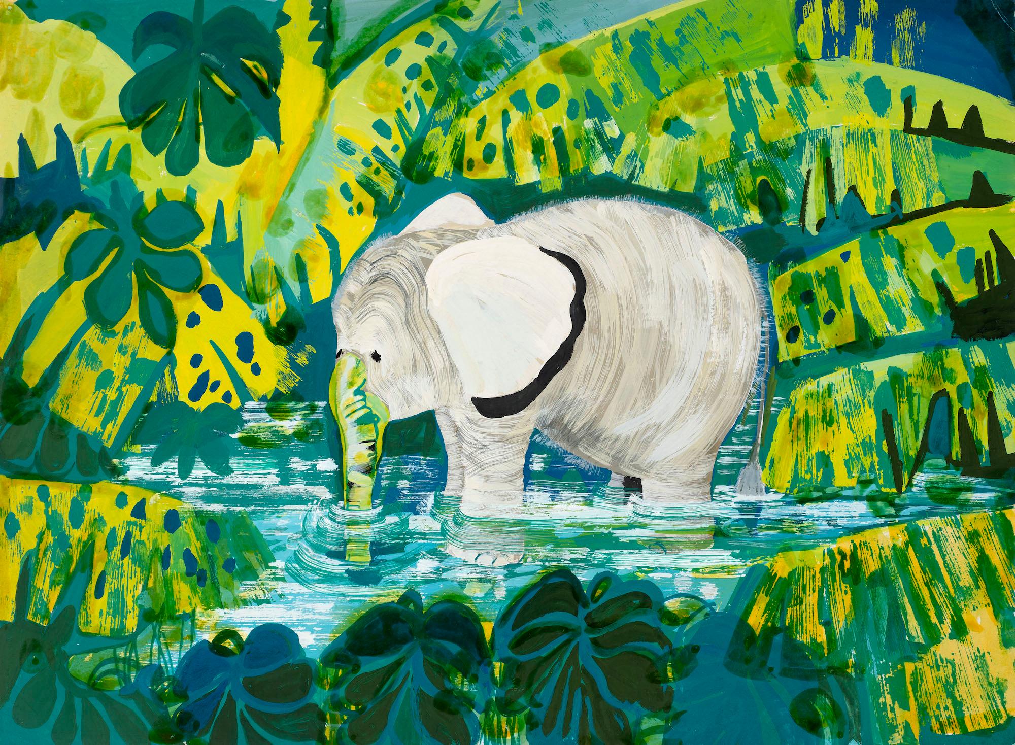 Untitled illustration for Jackanory (Just So Stories: The Elephant's Child)