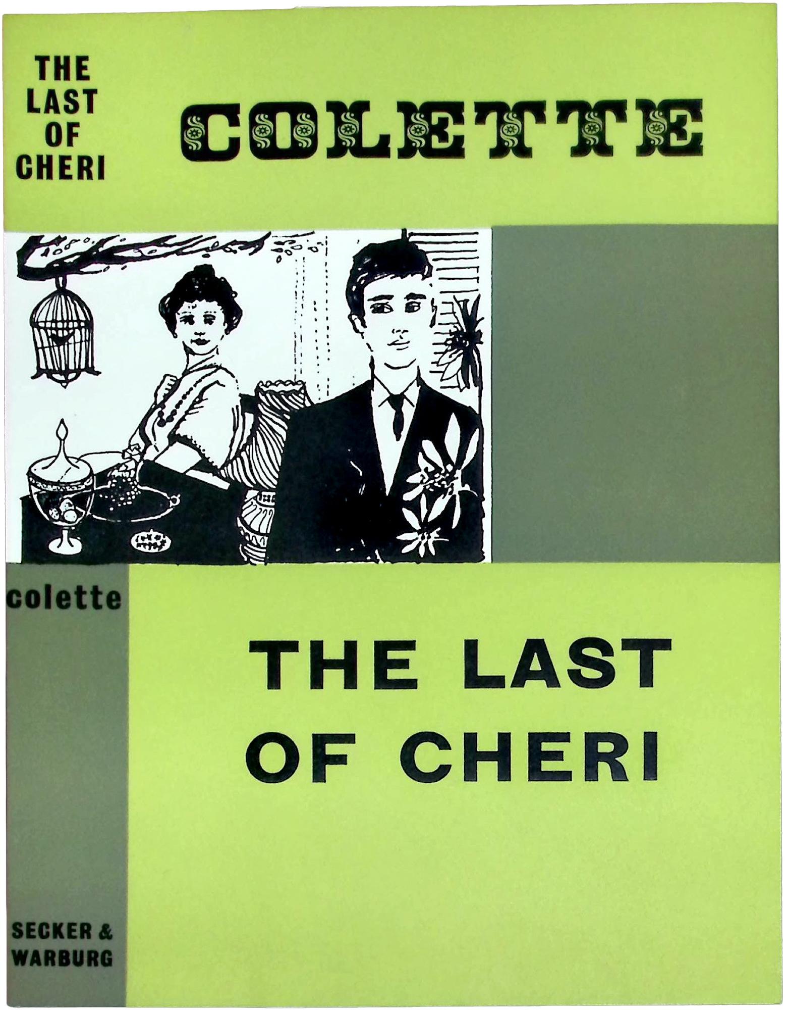Book cover proof for Colette's "The Last of Cheri"