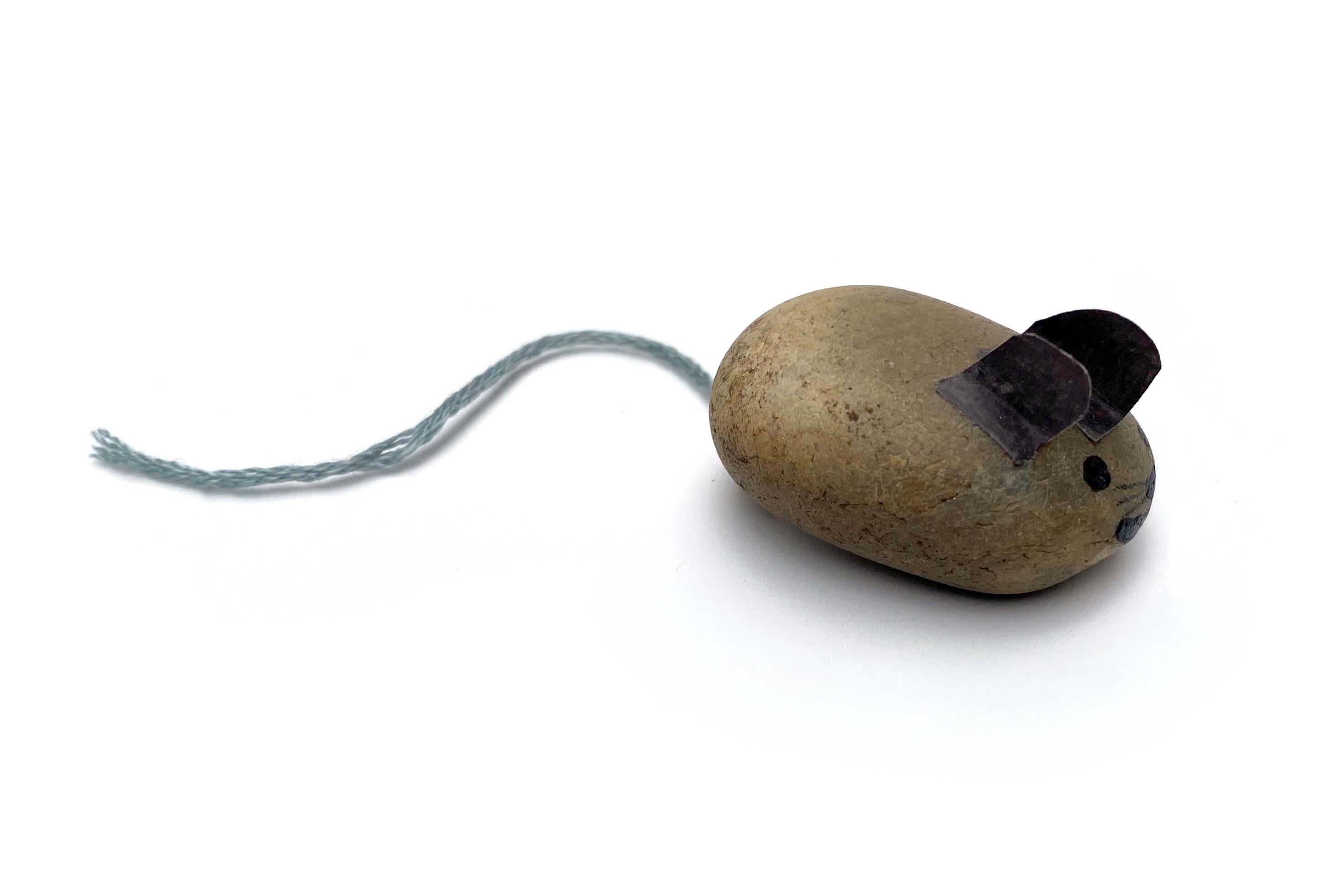 Mouse made from a stone