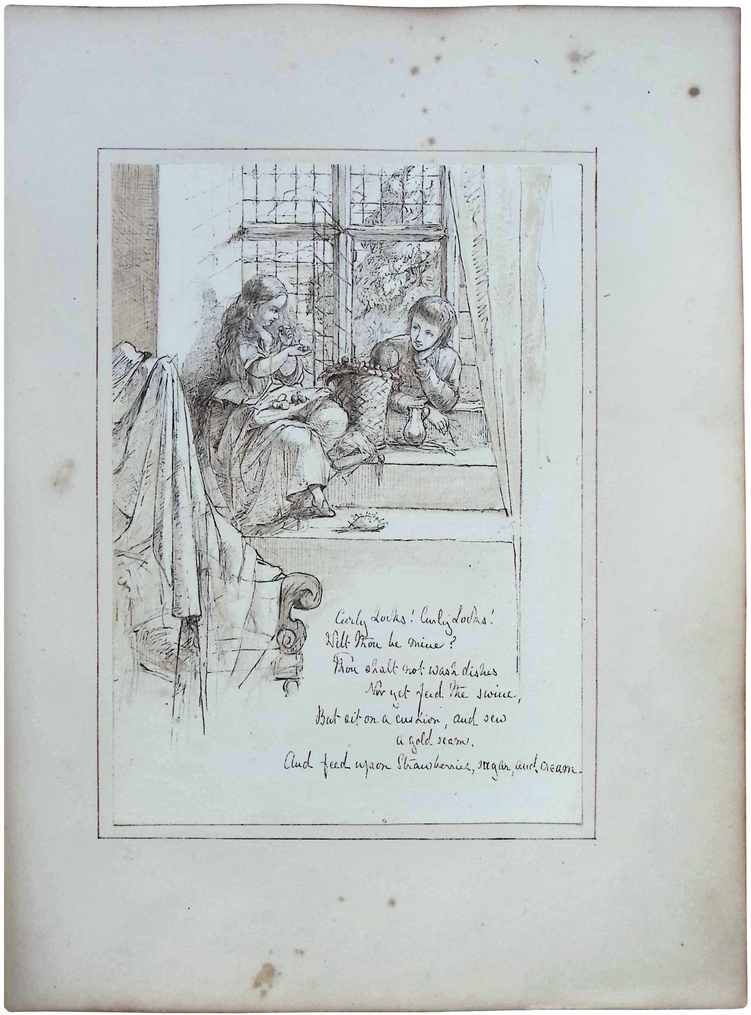 Untitled (illustration for Child's Play, 'Curly Locks')