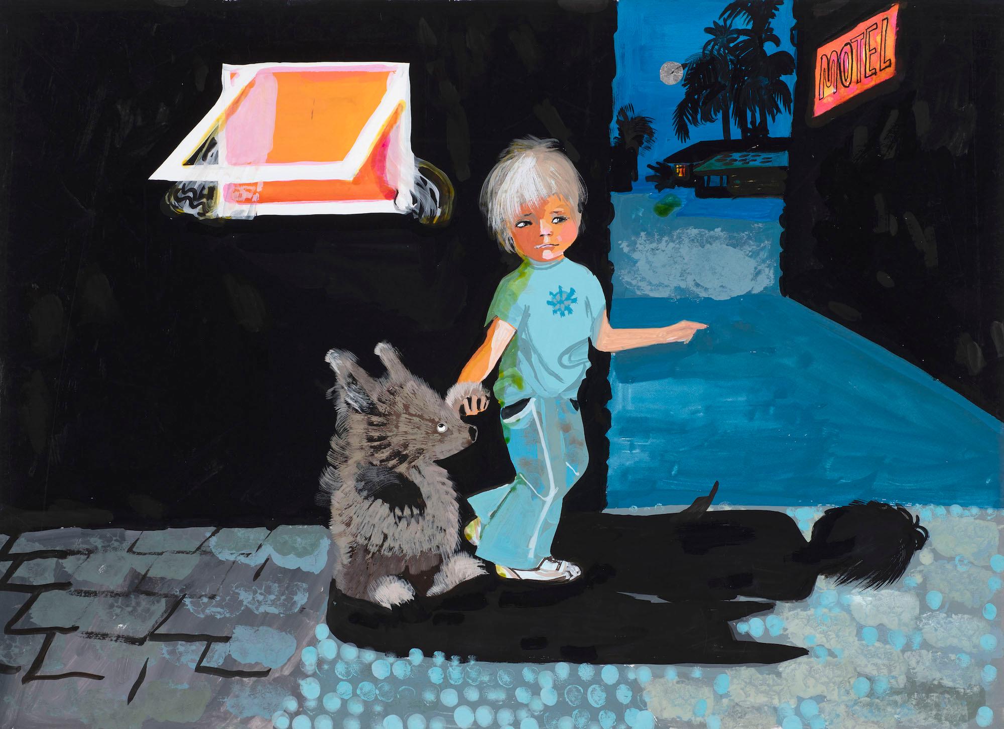 Untitled illustration for Jackanory (Mary Plain Goes to America) 