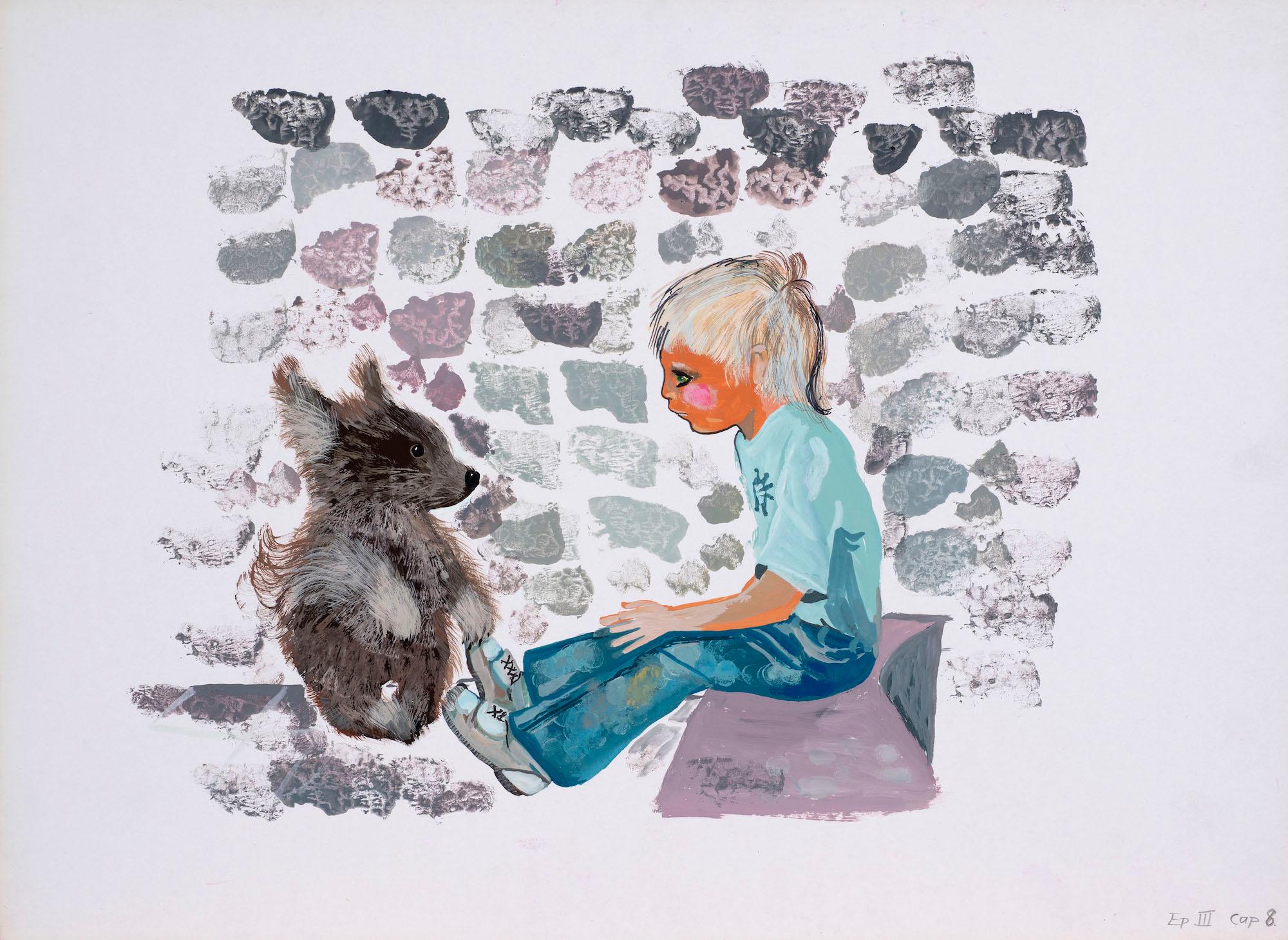 Untitled illustration for Jackanory (Mary Plain Goes to America)