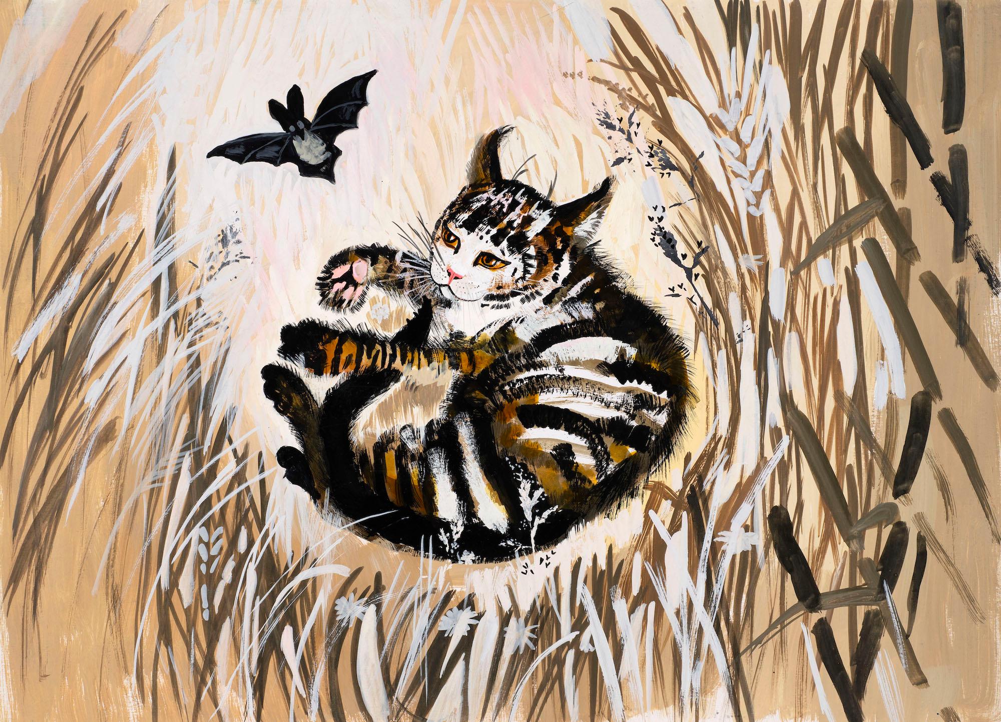 Untitled illustration for Jackanory (Just So Stories: The Cat who Walked by Himself)