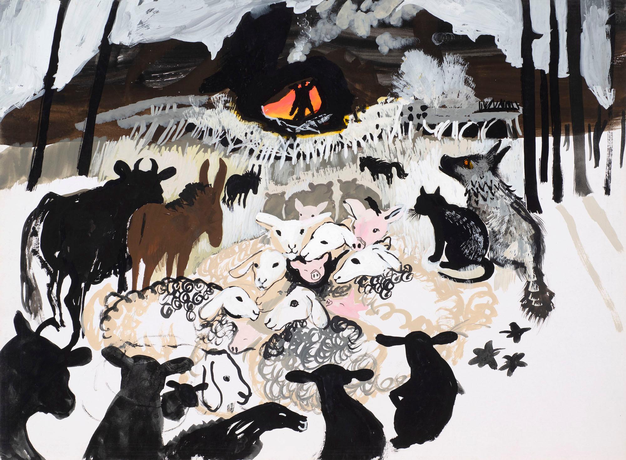 Untitled illustration for Jackanory (Just So Stories: The Cat who Walked by Himself)