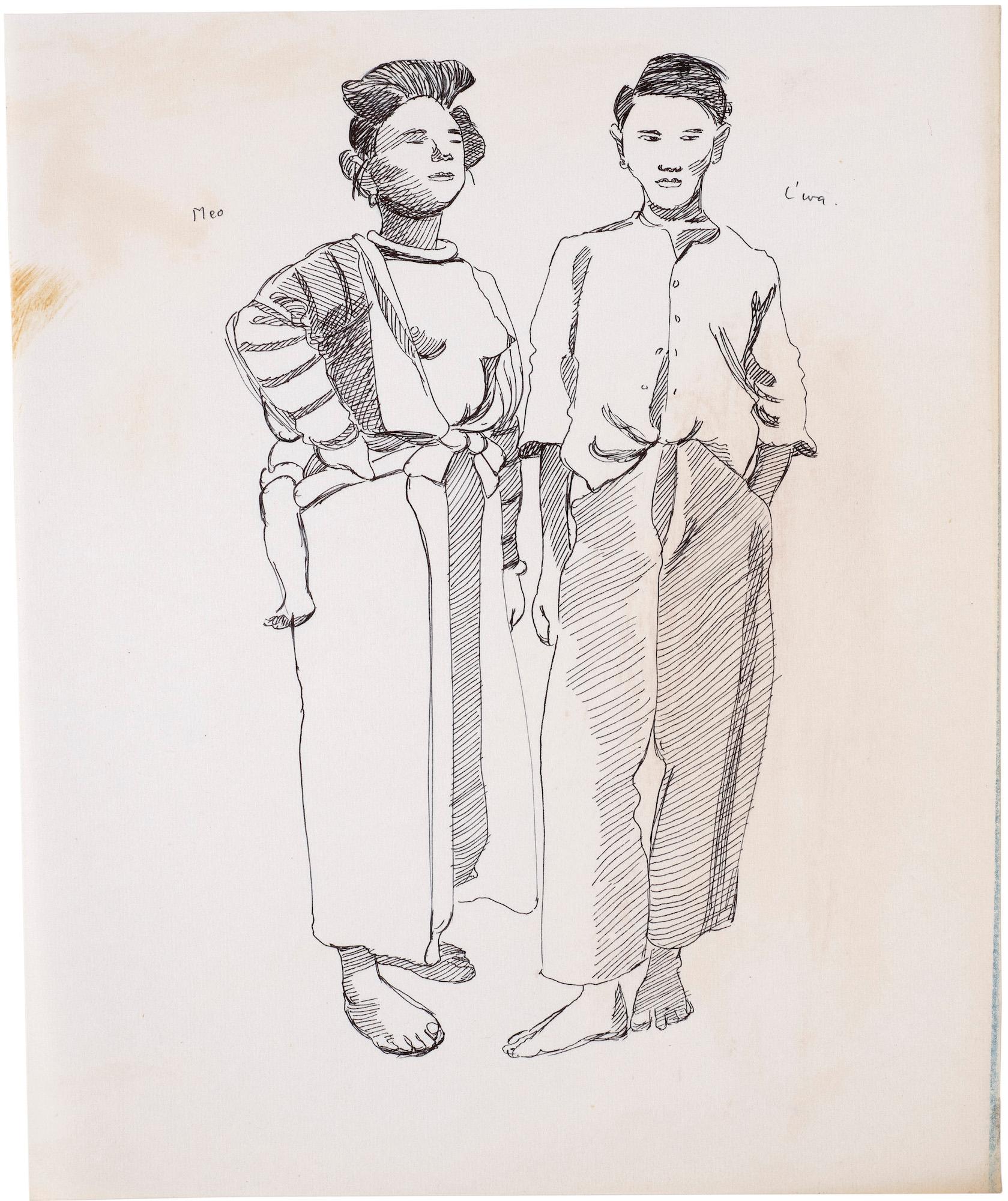 Untitled (Meo woman and L'wa man, Thailand)