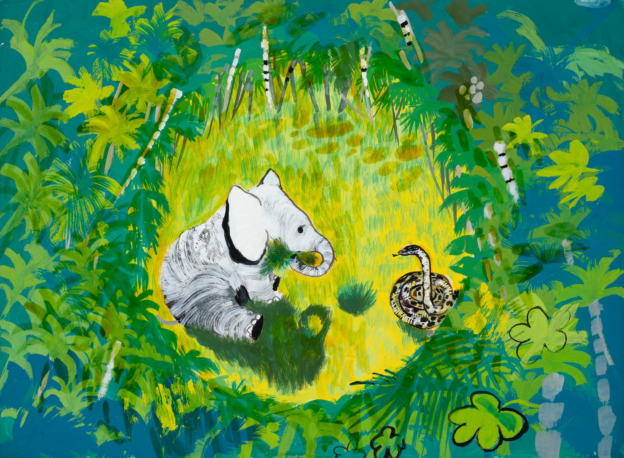 Untitled illustration for Jackanory (Just So Stories: The Elephant's Child)