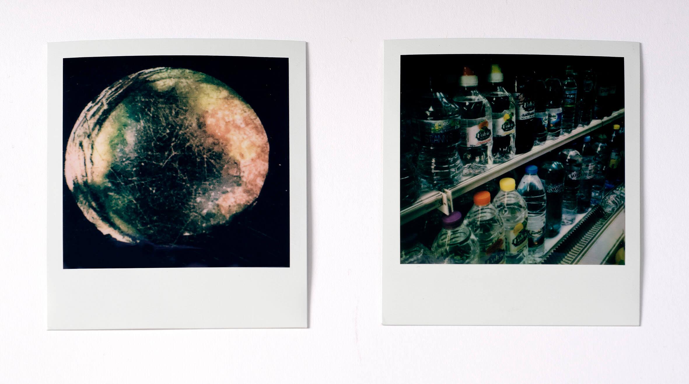 Photograph of two polaroids