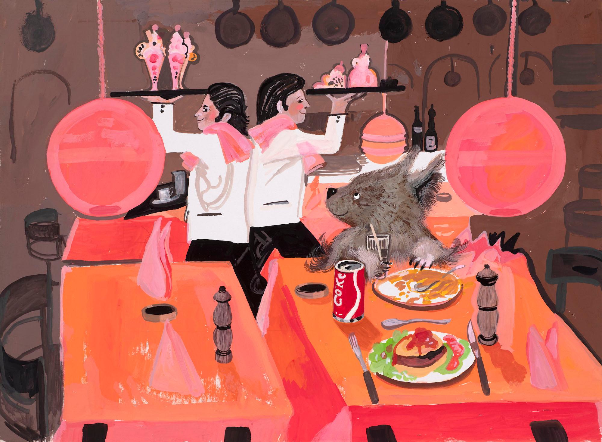 Untitled illustration for Jackanory (Mary Plain Goes to America)