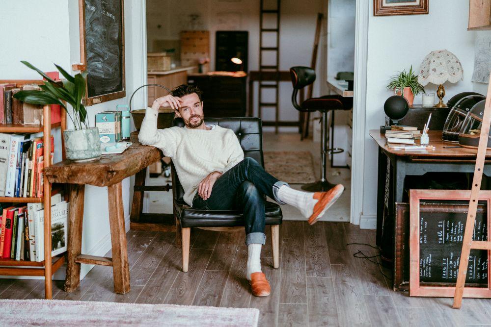 A man in a chair