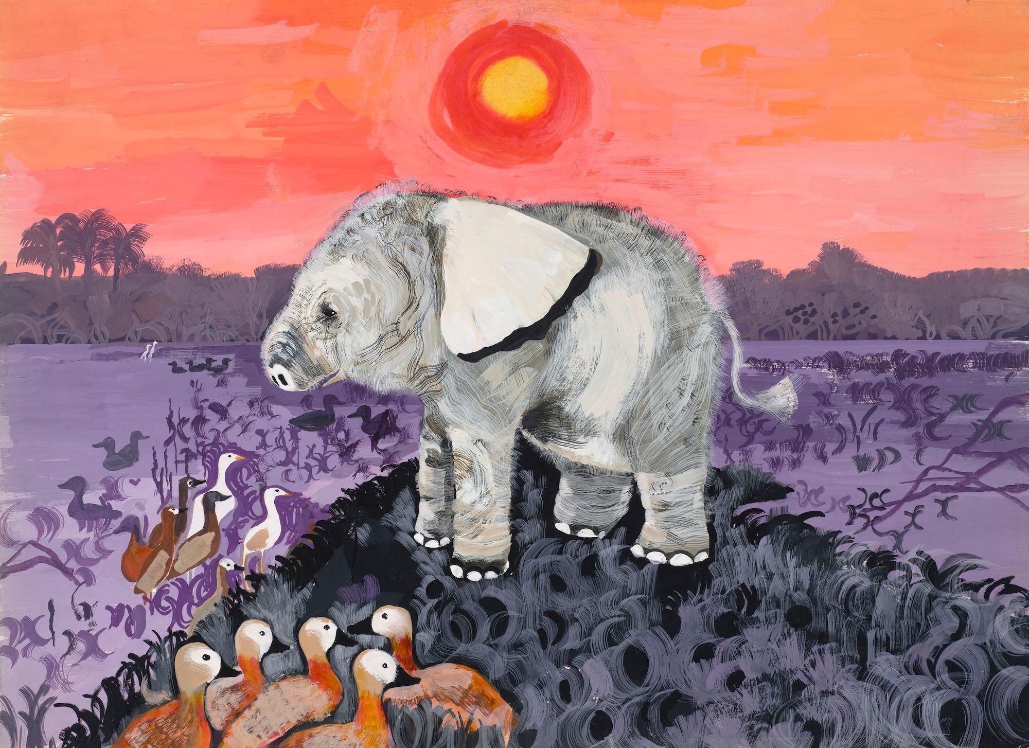 Untitled illustration for Jackanory (Just So Stories: The Elephant's Child)