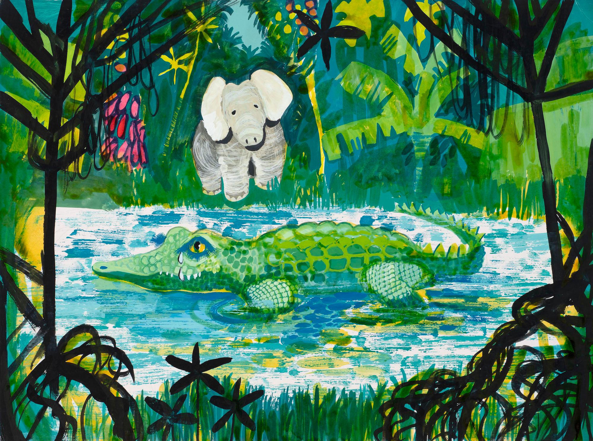 Untitled illustration for Jackanory (Just So Stories: The Elephant's Child)