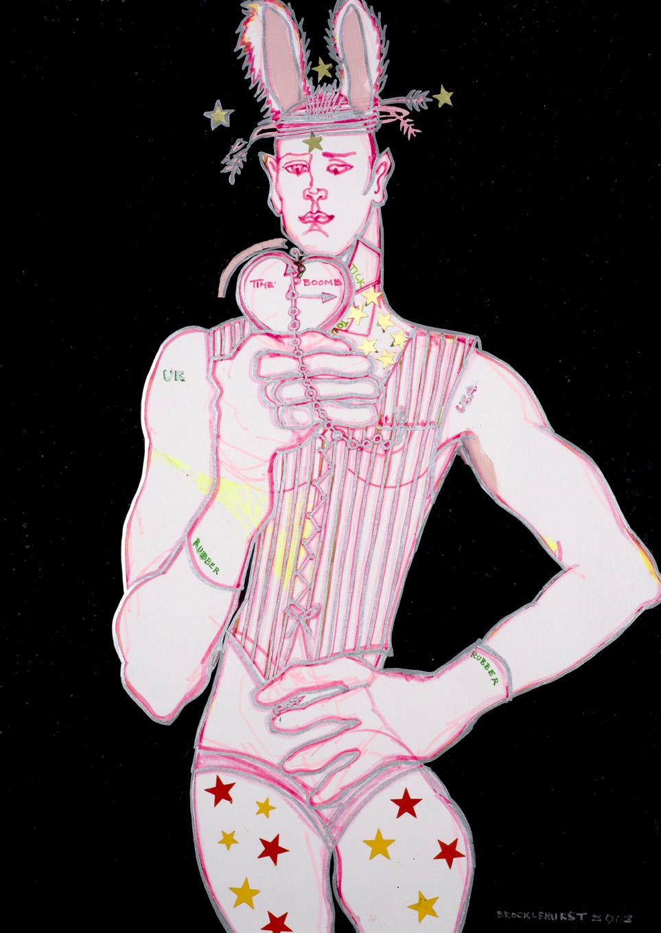 Untitled (White Rabbit from Brocklehurst Through the Looking-Glass)