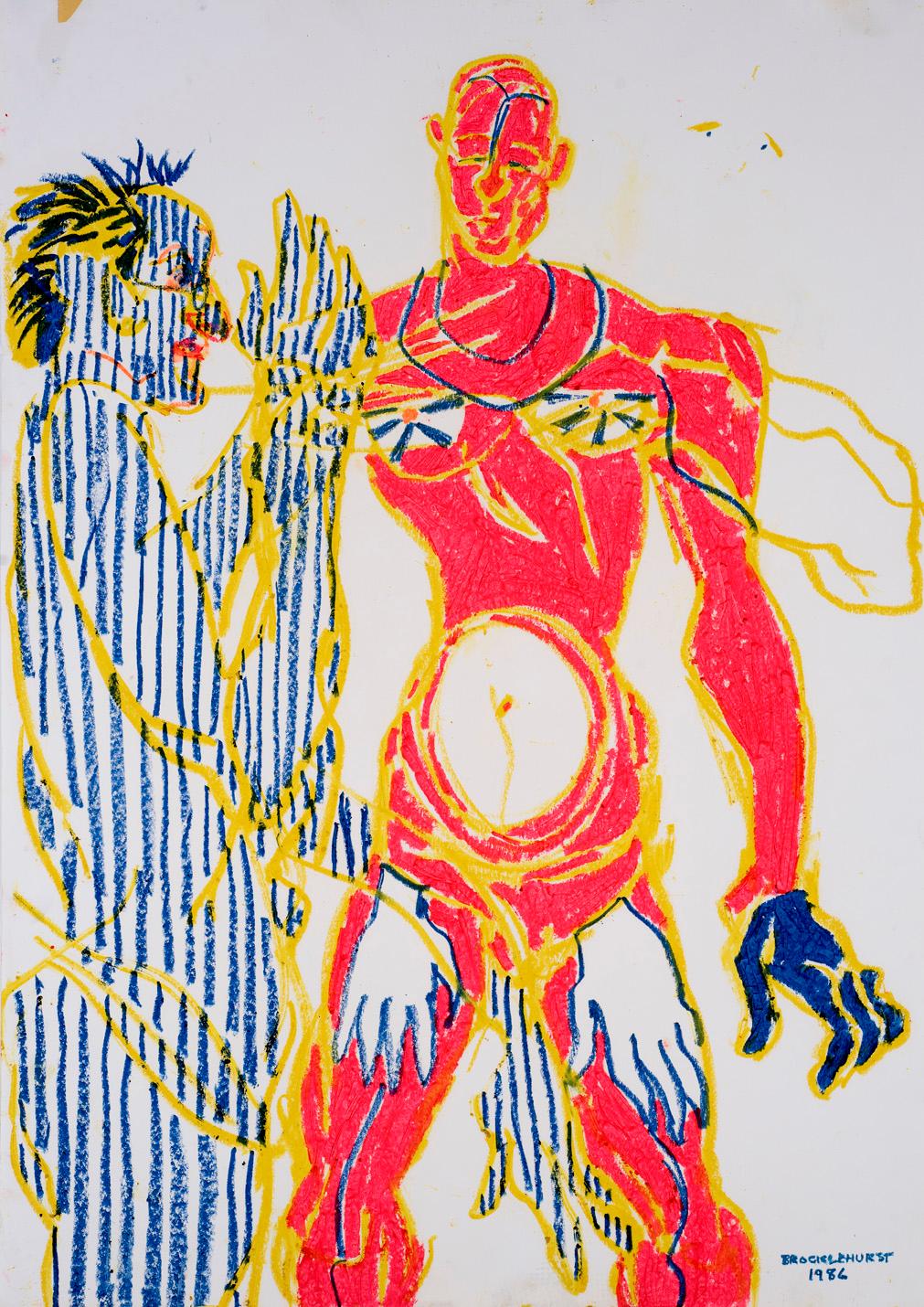 Untitled (Karl Oppermann and student at Diskurs festival)