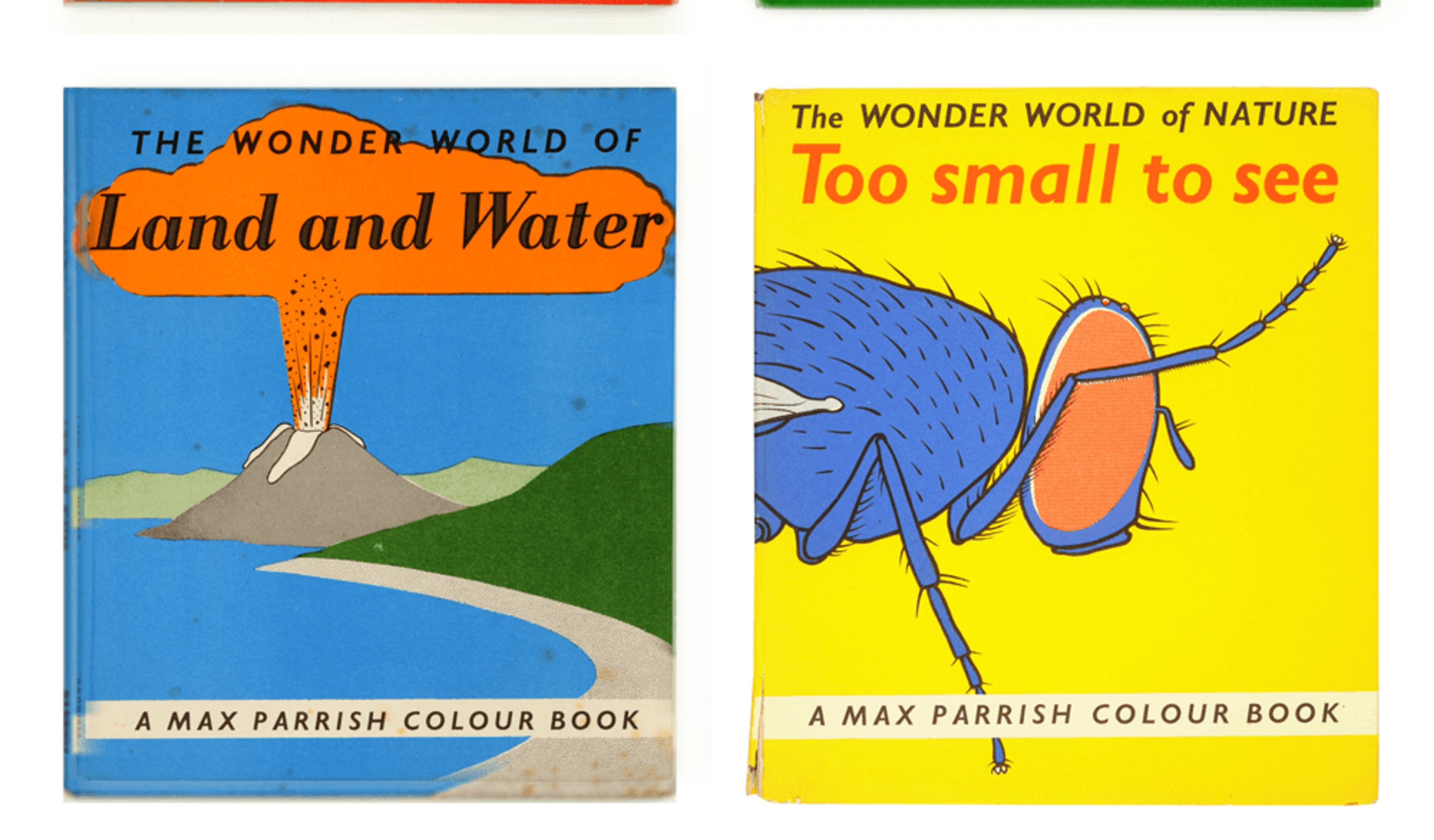 "The Wonder World of Land and Water" and "The Wonder World of Nature: Too small to see" book covers