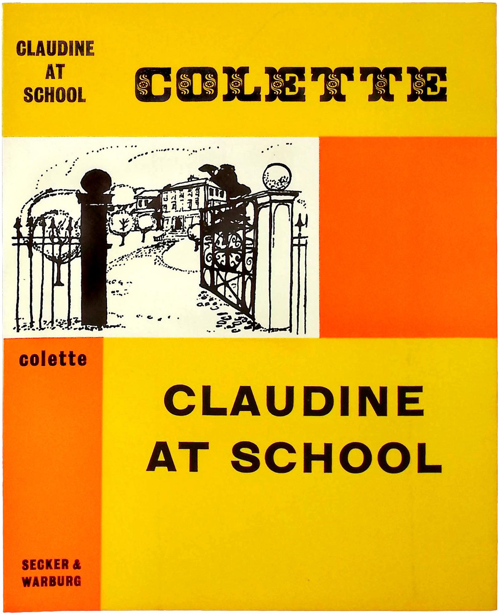 Book cover proof for Colette's "Claudine at School"