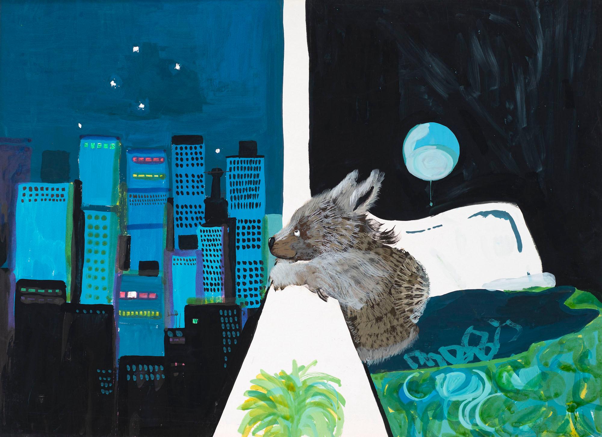 Untitled illustration for Jackanory (Mary Plain Goes to America) 