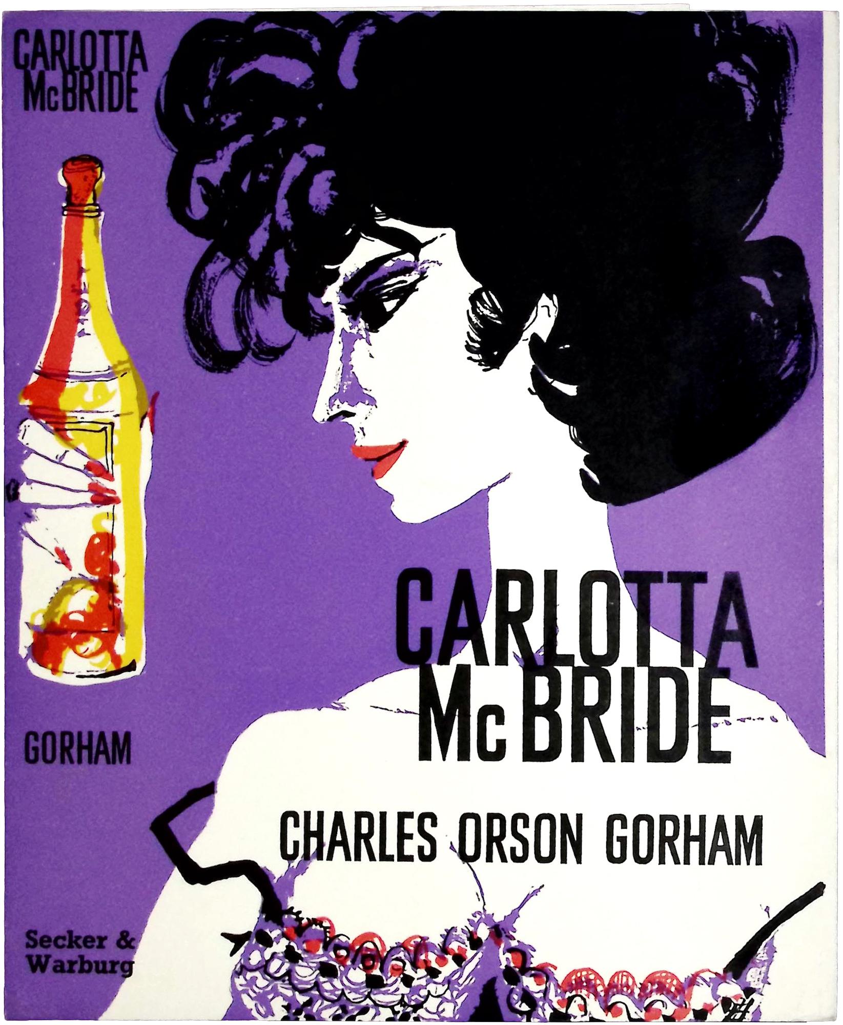 Book cover proof for "Carlotta Mc Bride"