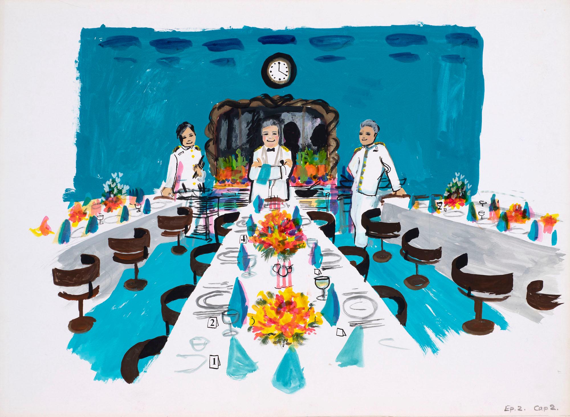 Untitled illustration for Jackanory (Mary Plain Goes to America)