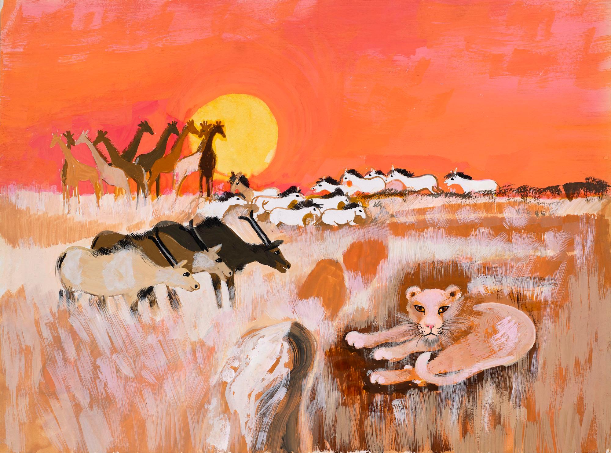 Untitled illustration for Jackanory (Just So Stories: How the Leopard Got His Spots)