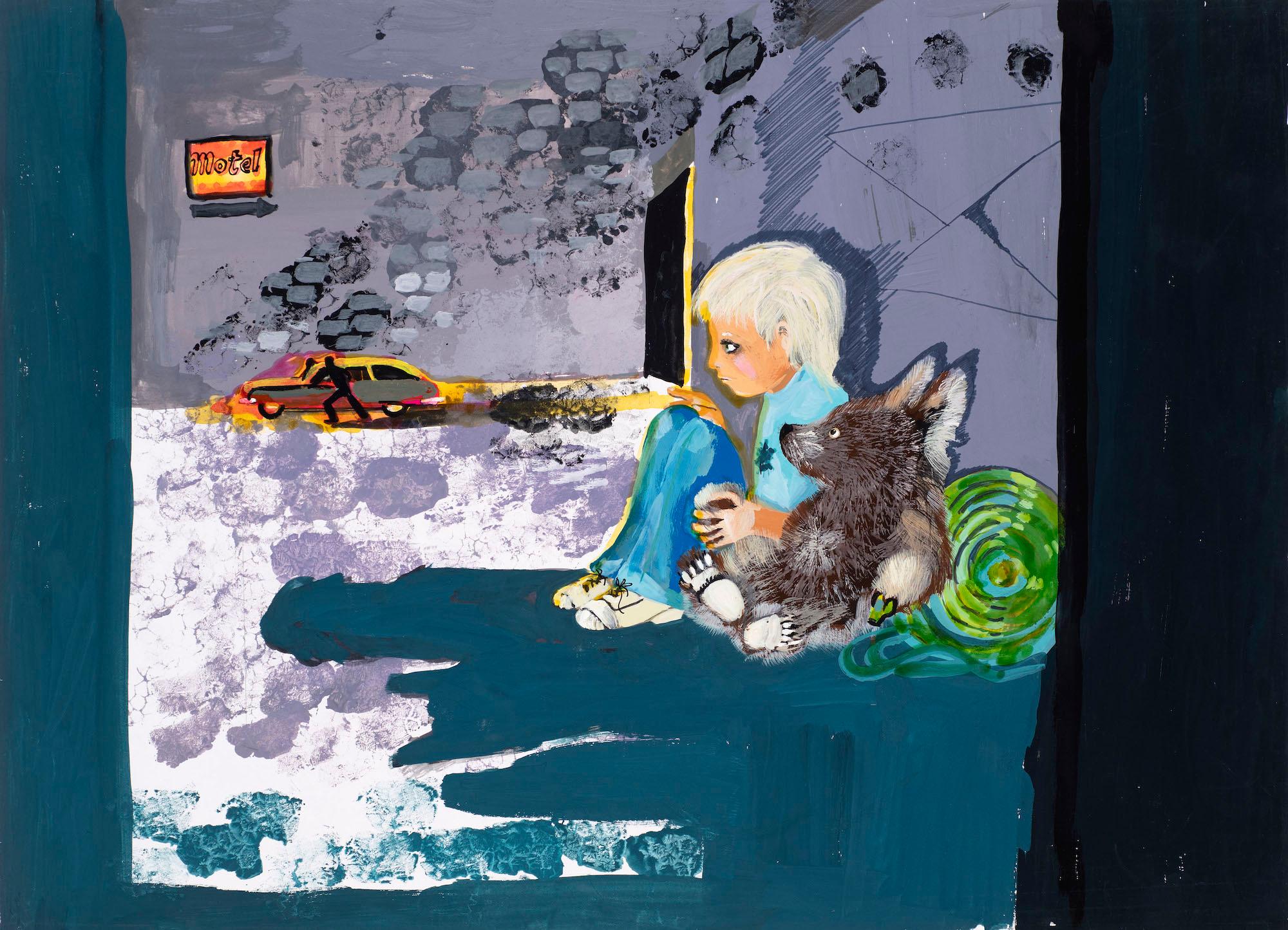 Untitled illustration for Jackanory (Mary Plain Goes to America)