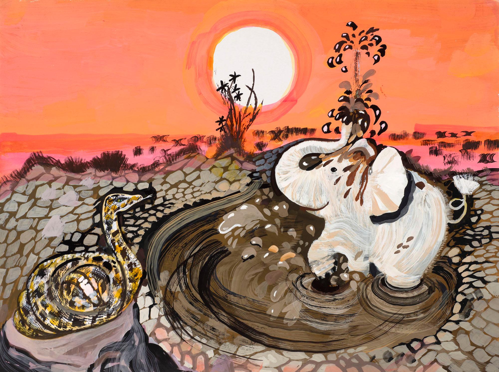 Untitled illustration for Jackanory (Just So Stories: The Elephant's Child)