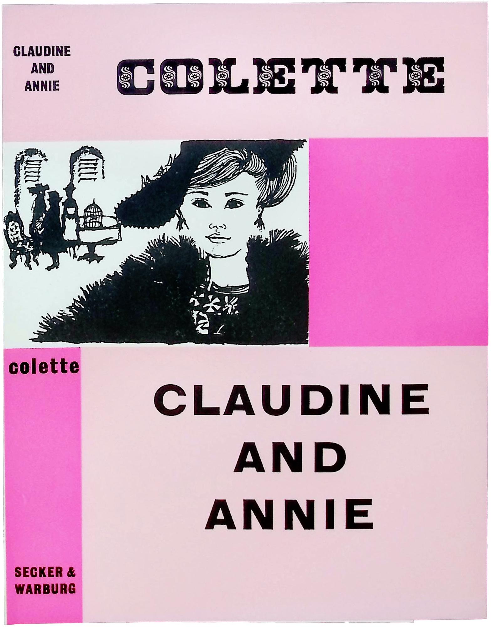 Book cover proof for Colette's "Claudine and Annie"