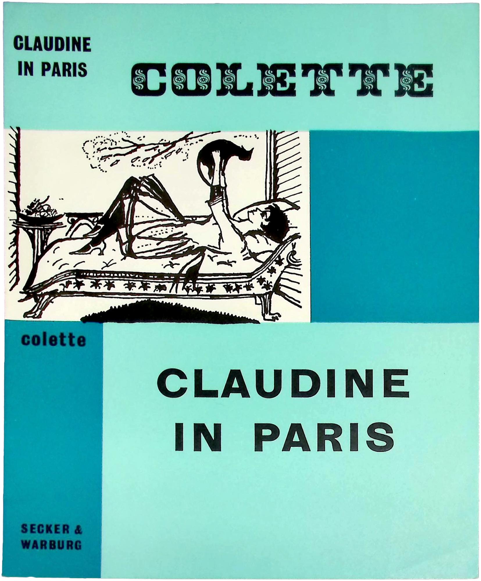 Book cover proof for Colette's "Claudine in Paris"