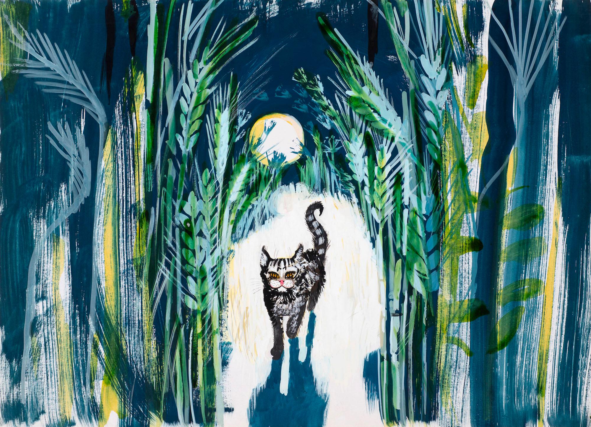 Untitled illustration for Jackanory (Just So Stories: The Cat who Walked by Himself)