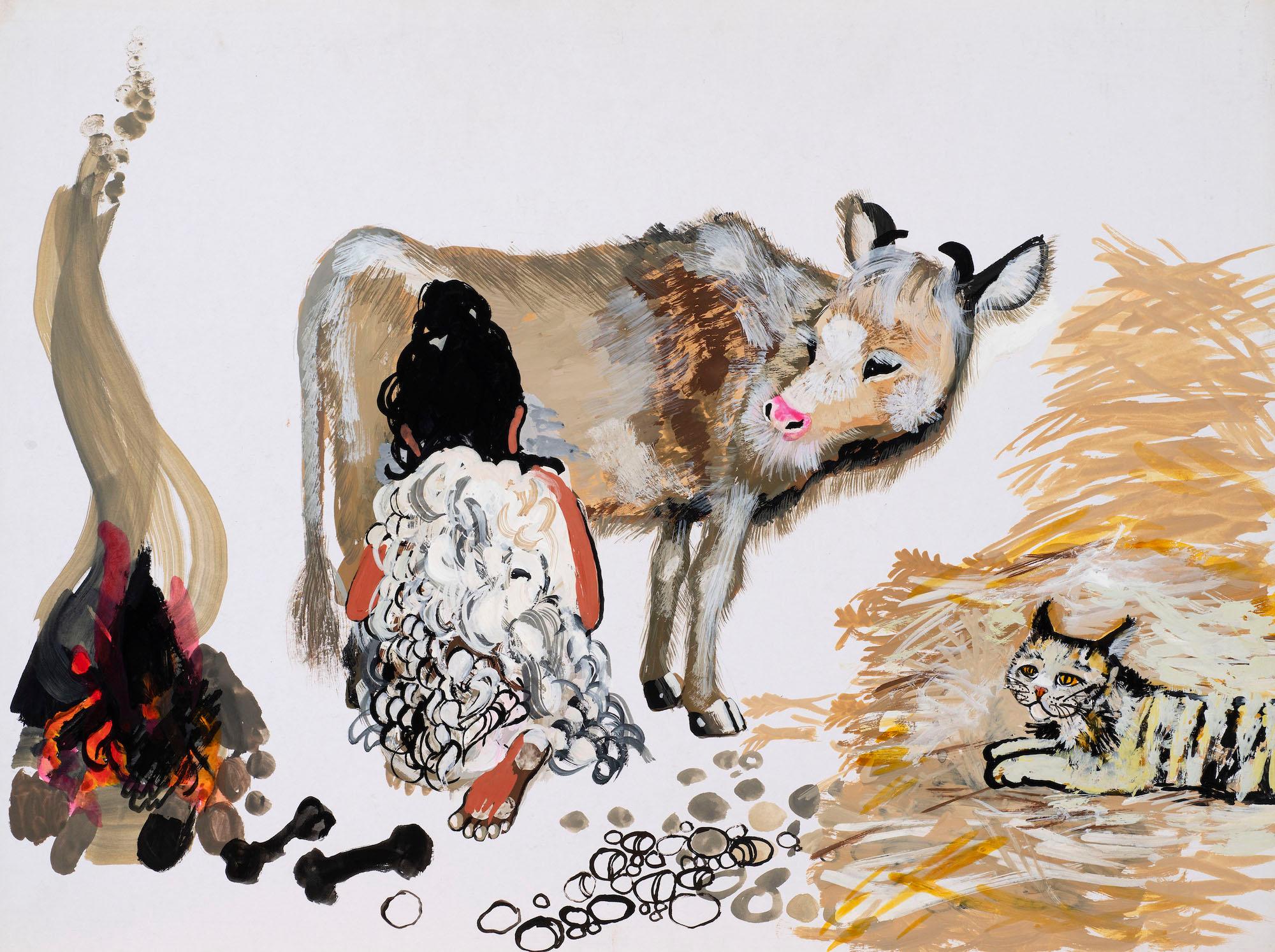 Untitled illustration for Jackanory (Just So Stories: The Cat who Walked by Himself)