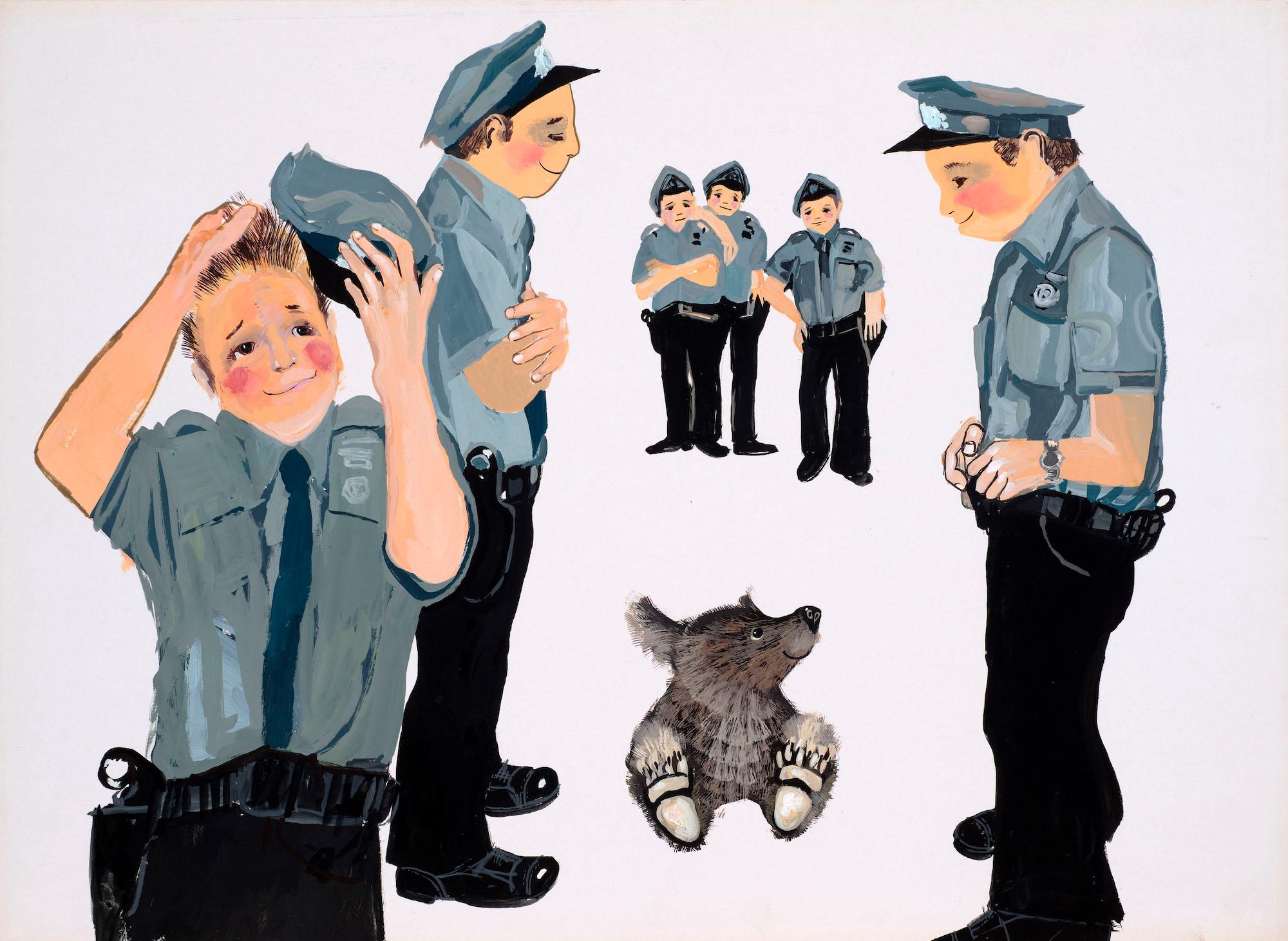 Untitled illustration for Jackanory (Mary Plain Goes to America) 