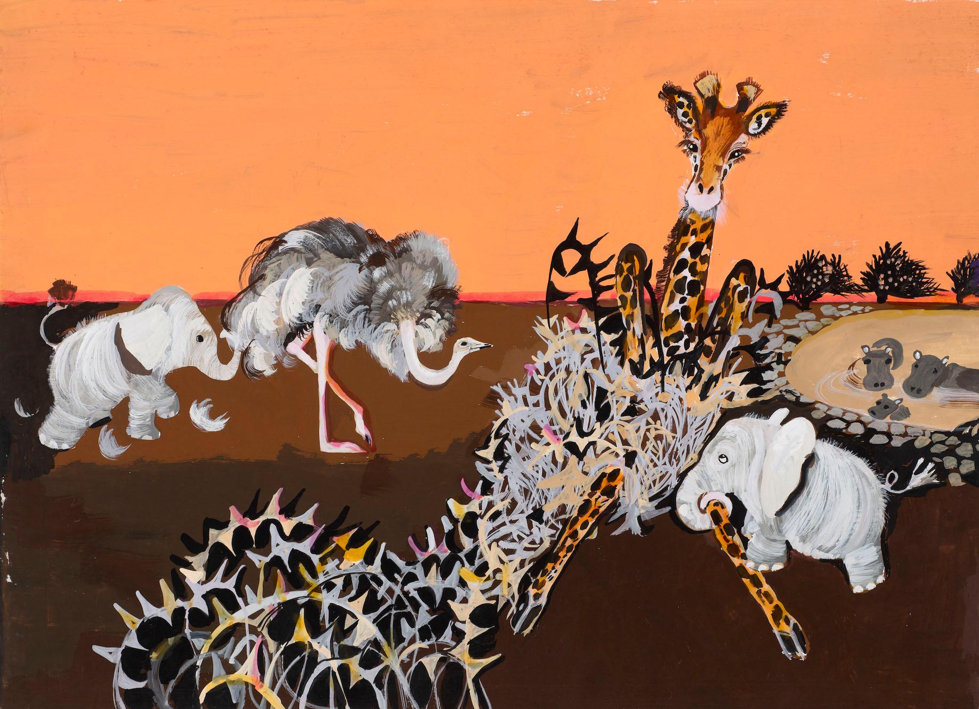 Untitled illustration for Jackanory (Just So Stories: The Elephant's Child)