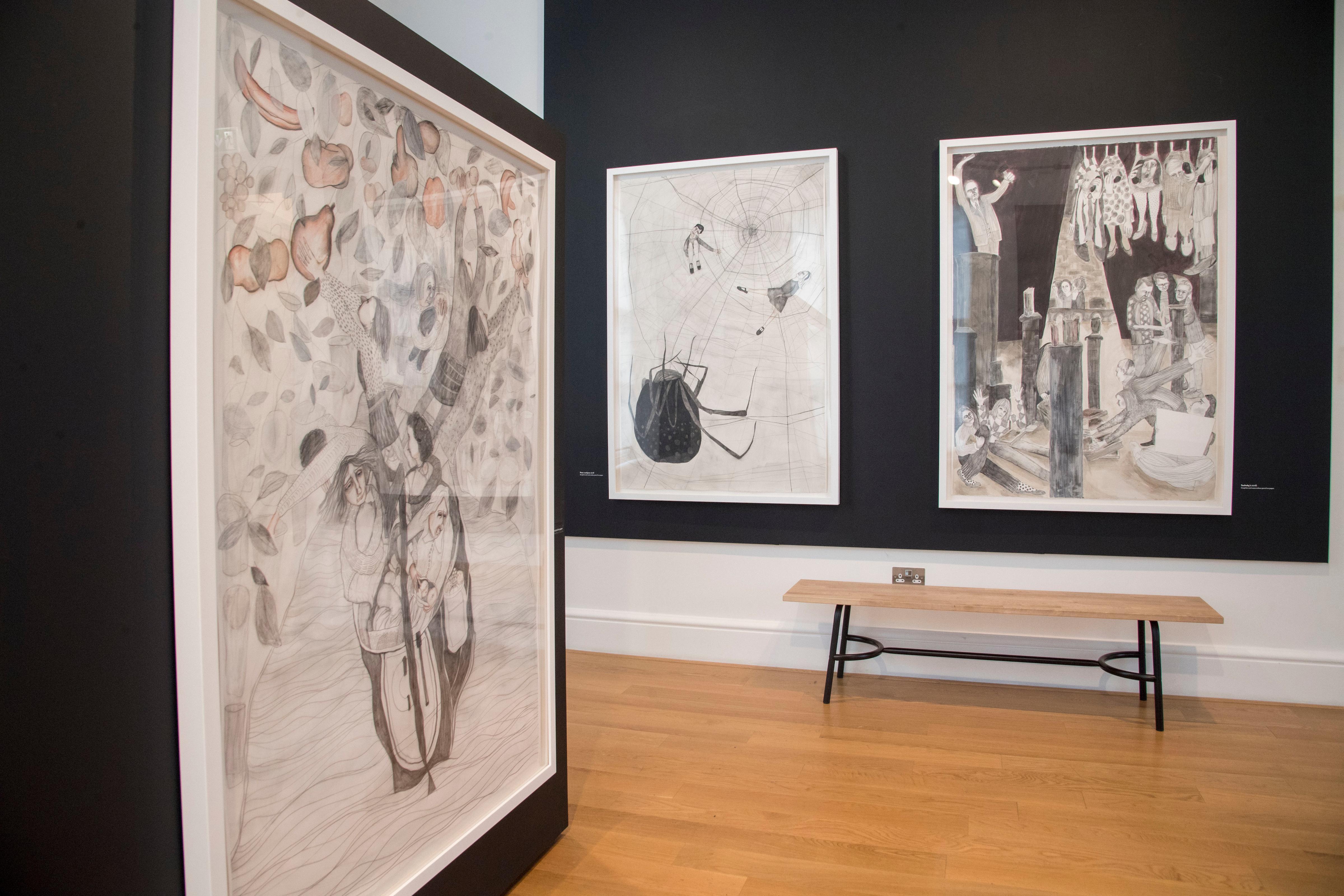 Artwork on display at the exhibition