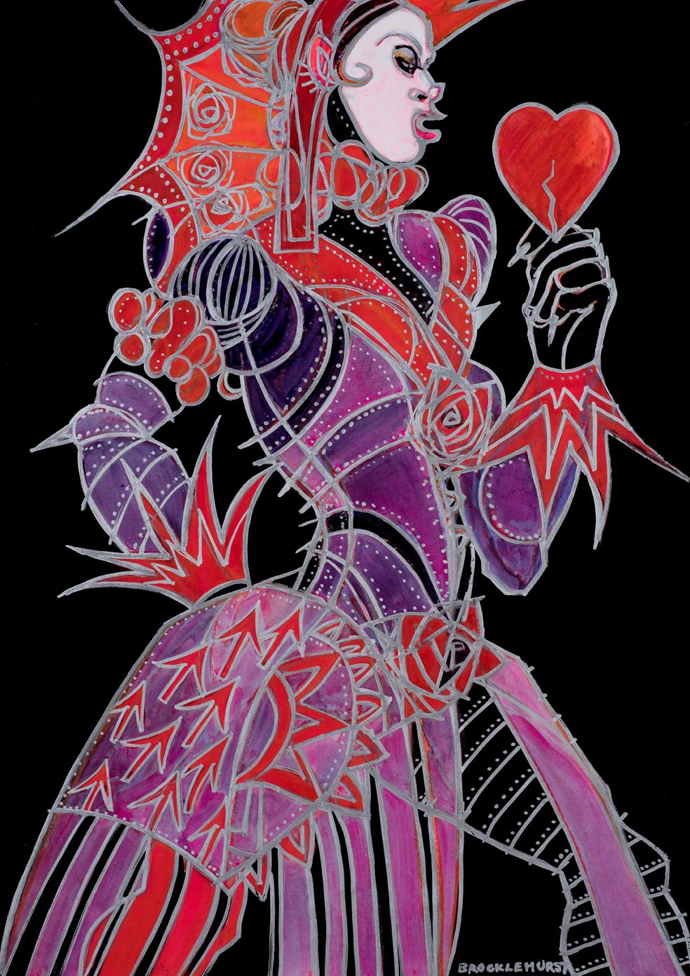 Untitled (Red Queen from Brocklehurst Through the Looking-Glass)