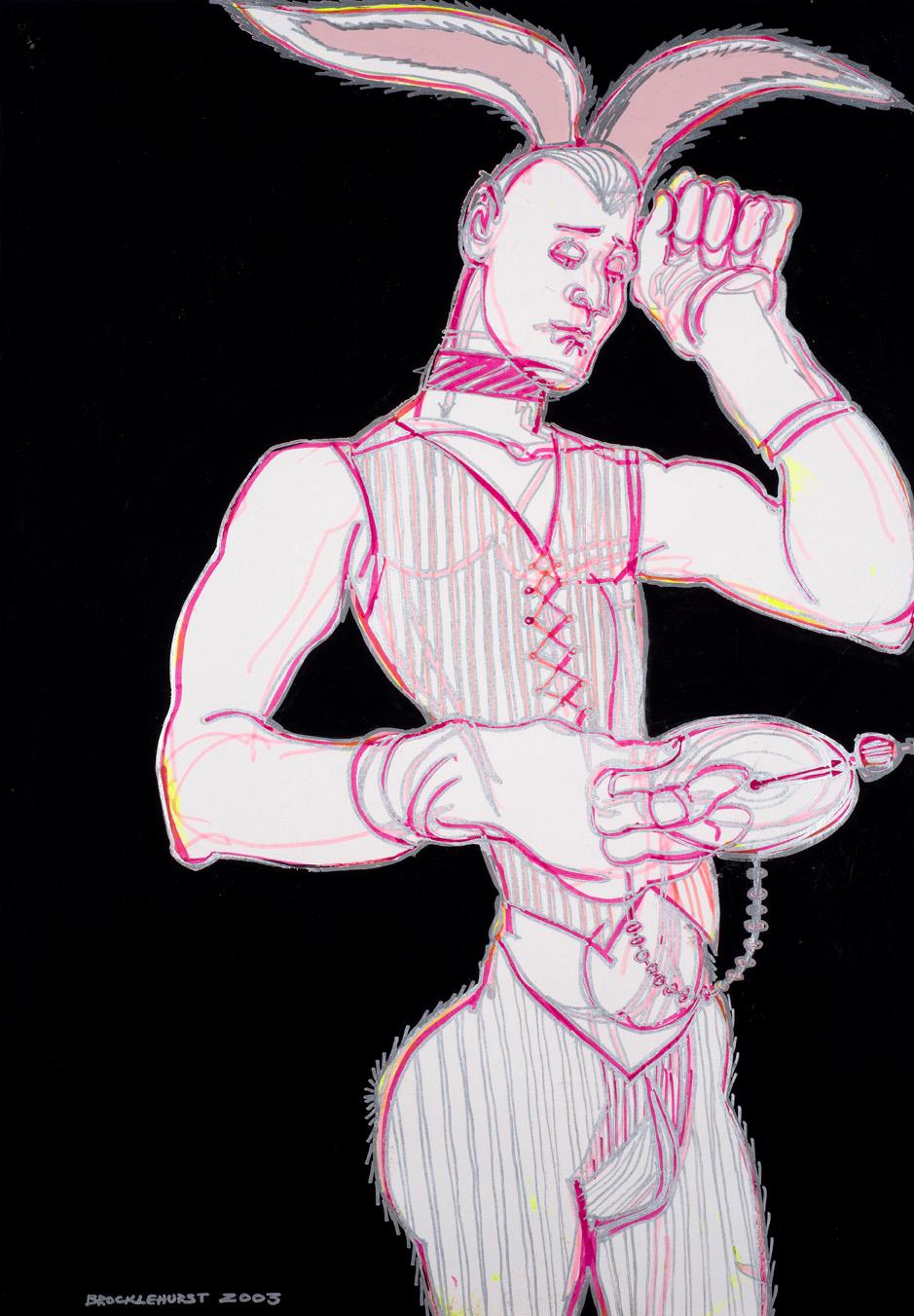 Untitled (White Rabbit from Brocklehurst Through the Looking-Glass)