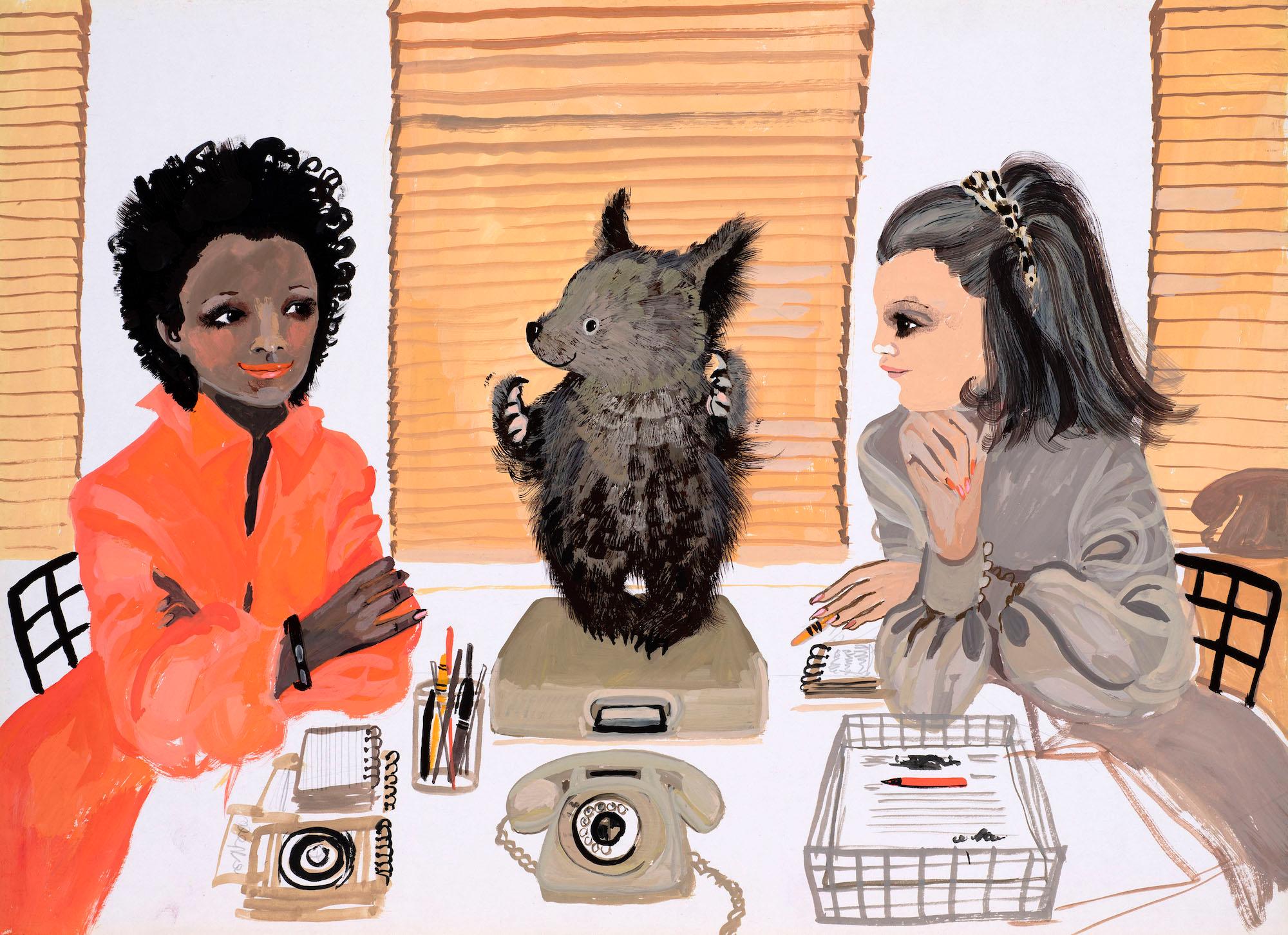 Untitled illustration for Jackanory (Mary Plain Goes to America)