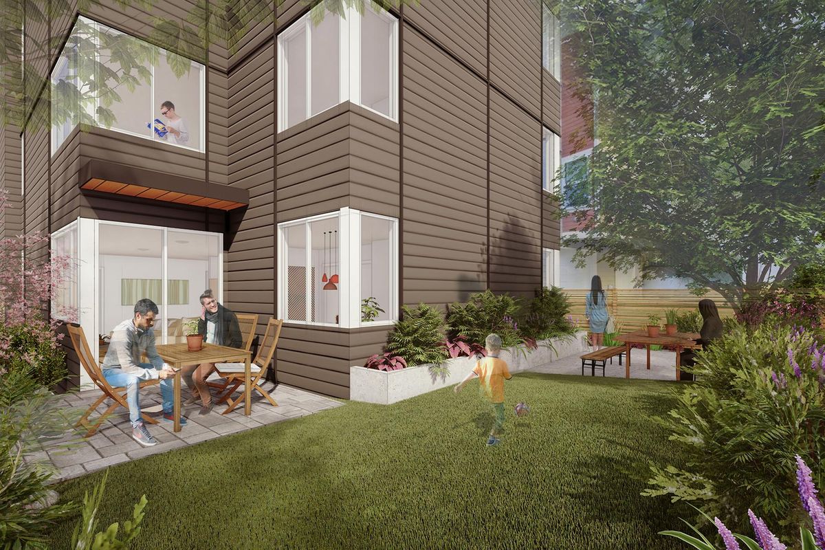 Capitol View Community Yard Rendering