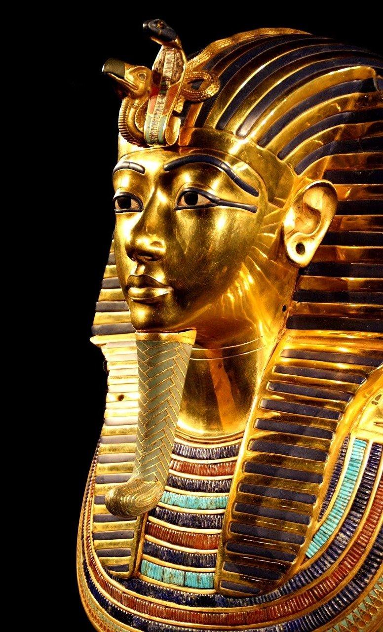 tutankhamun, pharaoh, mask, gold mask, egyptian, historical, death mask, pharaonic, egypt, gold, treasure