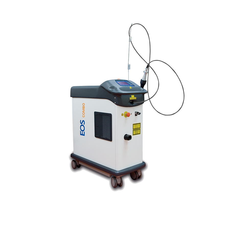 El.En. EOS Combo conservation laser with a wheeled cabinet and handpiece