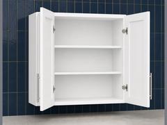 36-inch Shaker Wall Cabinet — open-door view