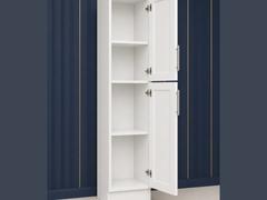 15-inch Shaker Pantry Cabinet — open-door view