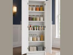 24-inch Shaker Pantry Cabinet — styled kitchen