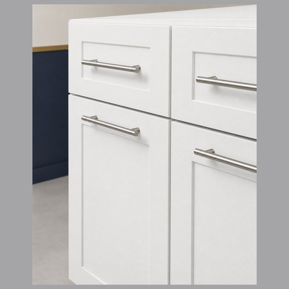 36-inch Shaker Base Cabinet — drawer detail