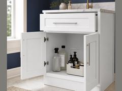 24-inch Shaker Vanity Cabinet — styled kitchen