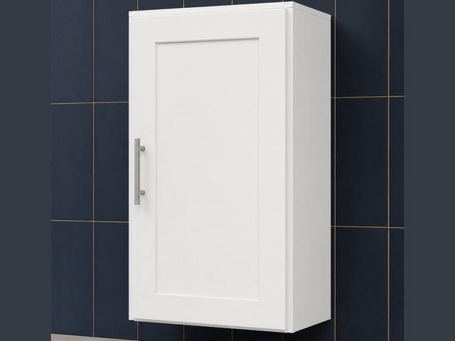 18-inch Shaker Wall Cabinet — angled view